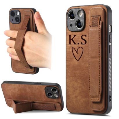 Personalized Leather Phone Case for iPhone 16 15 14 13 12 11- Plus Pro Max Plus, Custom Name Initial Case, Laser Engraved Never Fade, Monogram Phone Case Cover PU Leather with a Wrist Strap Giftnal Personalized Leather Phone Case for iPhone 16 15 14 13 12 11- Plus Pro Max Plus, Custom Name Initial Case, Laser Engraved Never Fade, Monogram Phone Case Cover PU Leather with a Wrist Strap Giftnal